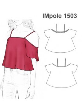 POLERA SIN HOMBROS NIÑA 1503
