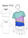 POLERA REMERA BASICA CON CORTES ASIMETRI