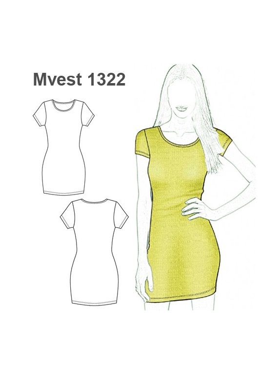 VESTIDO AJUSTADO MUJER 1322