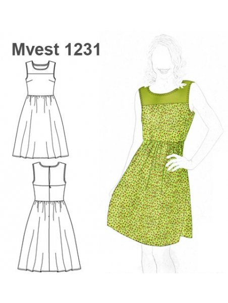 VESTIDO EVASE MUJER 1231