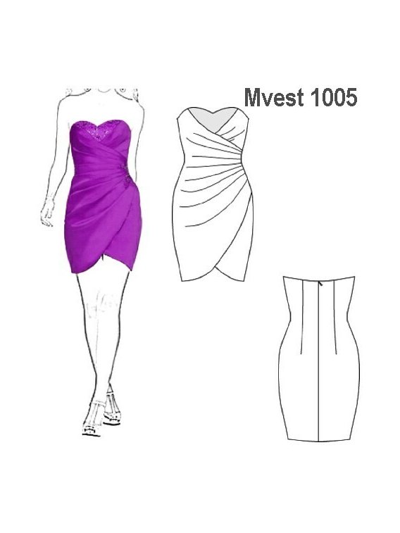 VESTIDO AJUSTADO MUJER 1005