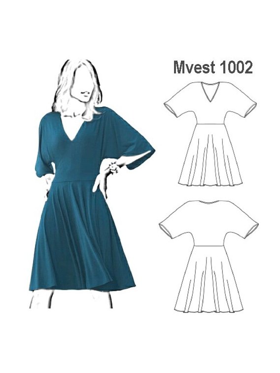 VESTIDO EVASE MUJER 1002