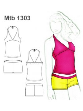 TRAJE DE BAÑO TANKINI MUJER 1303