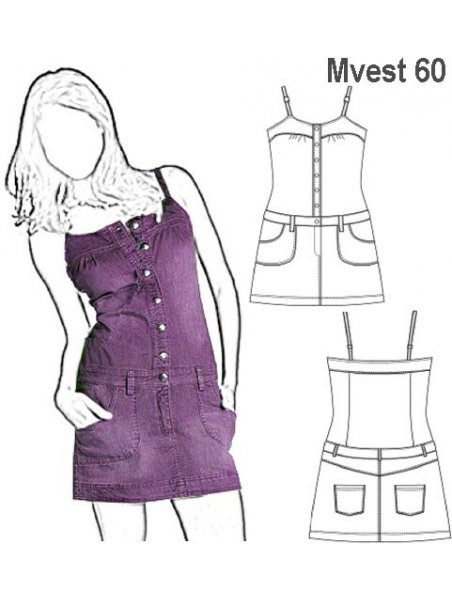 VESTIDO JEANS MUJER 0960