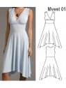 VESTIDO EVASE MUJER 0901