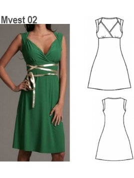 VESTIDO BASICO MUJER 0902