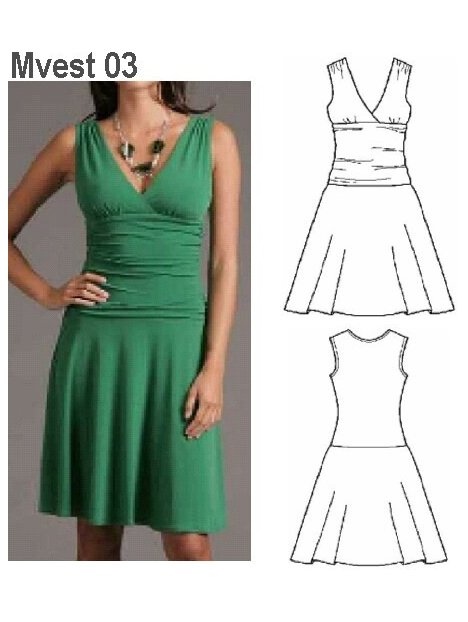 VESTIDO RECOGIDO MUJER 0903