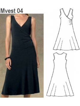 VESTIDO EVASE MUJER 0904