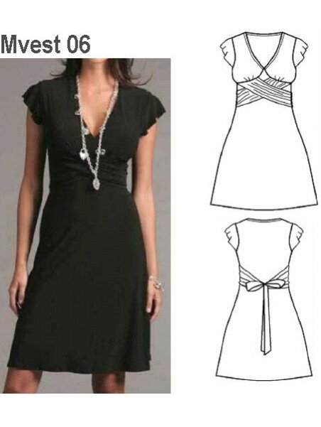 VESTIDO EVASE MUJER 0906