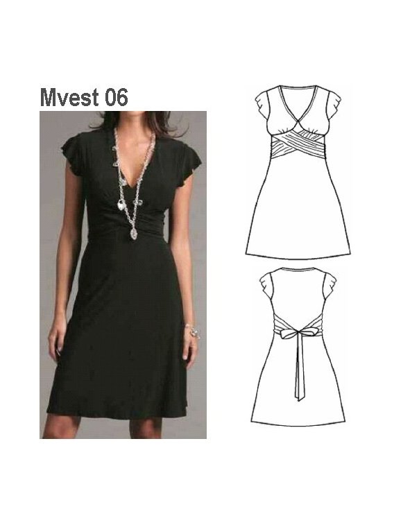 VESTIDO EVASE MUJER 0906