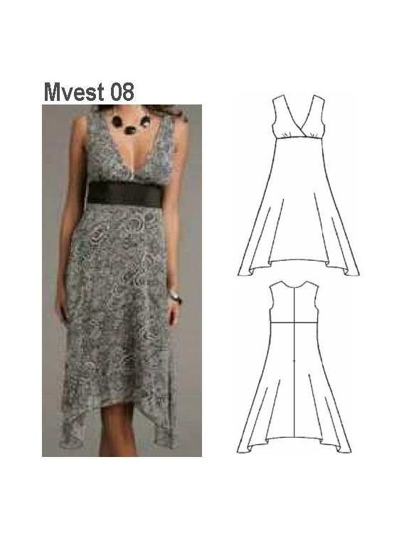VESTIDO PUNTAS MUJER 0908