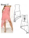 VESTIDO STRAPLESS MUJER 0917