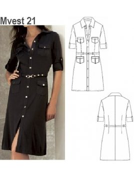 VESTIDO CAMISERO MUJER 0921