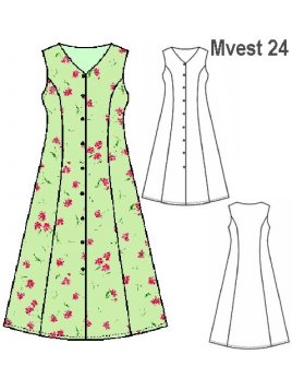 VESTIDO BATA MUJER 0924