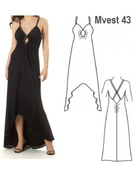 VESTIDO FIESTA MUJER 0943