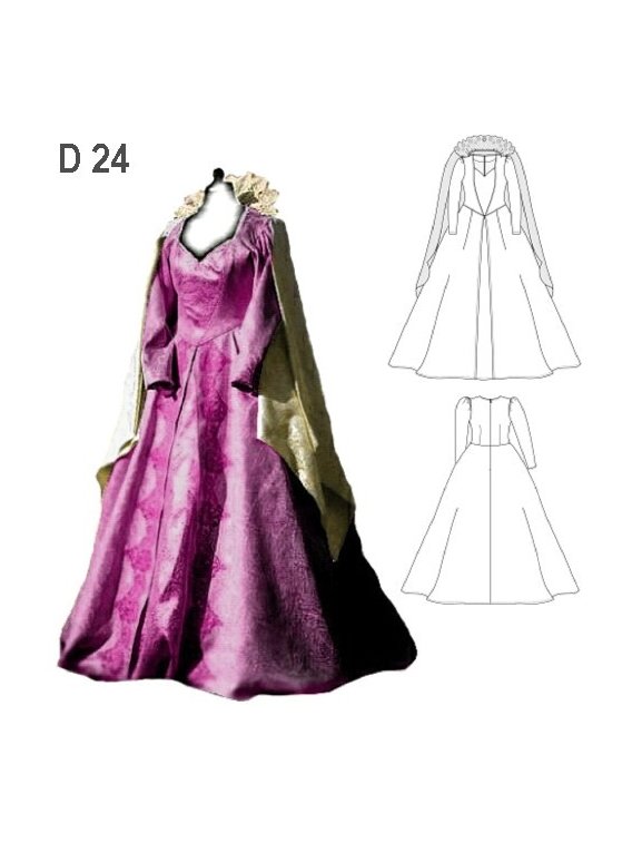 DISFRAZ DAMA ANTIGUA INFANTIL D 0924