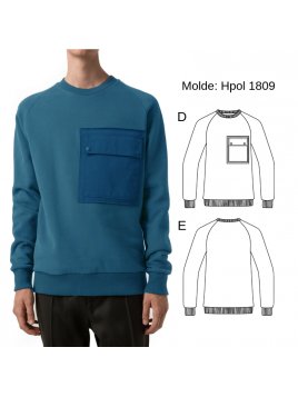 POLERON SEMI ANCHO HOMBRE 1809