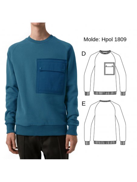 POLERON SEMI ANCHO HOMBRE 1809