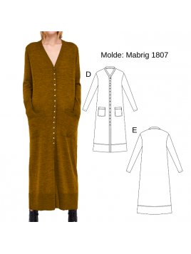 ABRIGO CARDIGAN MUJER 1807