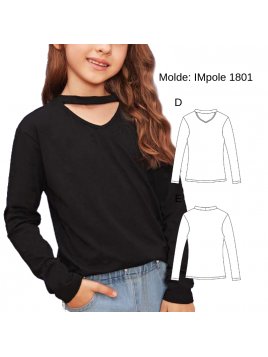 POLERA CHOKER NIÑA 1801