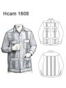 CAMISA GUAYABERA MANGA LARGA  ADULTO E I