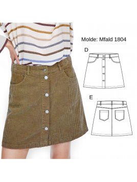 FALDA MINI MUJER 1804