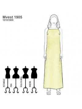 VESTIDO LARGO MUJER 1905