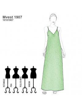 VESTIDO LARGO MUJER 1907