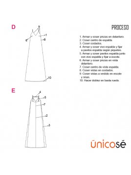 VESTIDO LARGO MUJER 1907