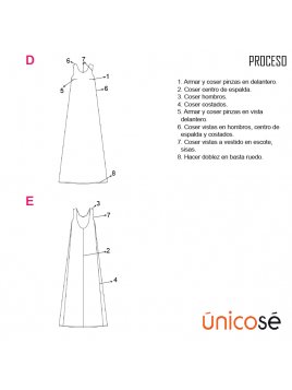 VESTIDO LARGO MUJER 1909