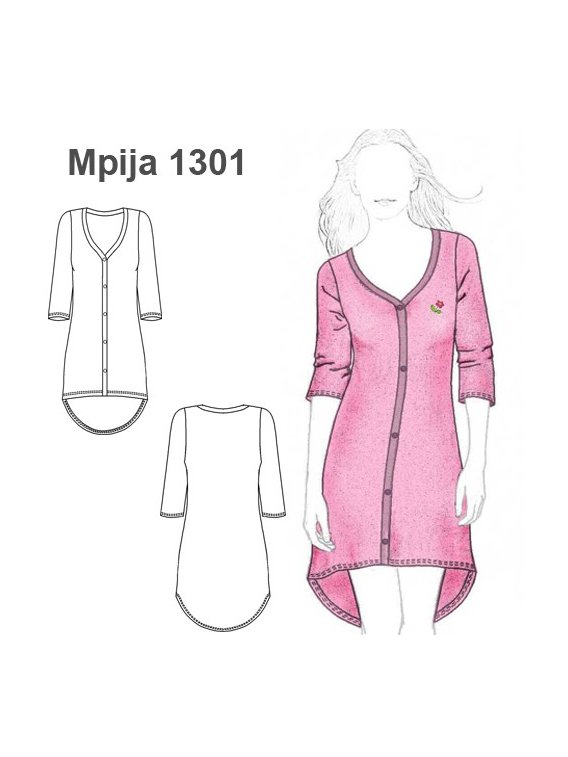 PIJAMA CAMISA MUJER 1301