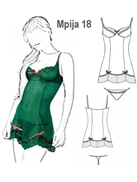 PIJAMA ENAGUA MUJER 0918