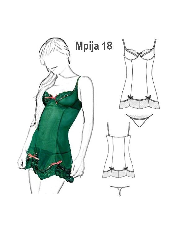 PIJAMA ENAGUA MUJER 0918