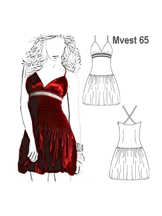 VESTIDO GLOBO MUJER 0965